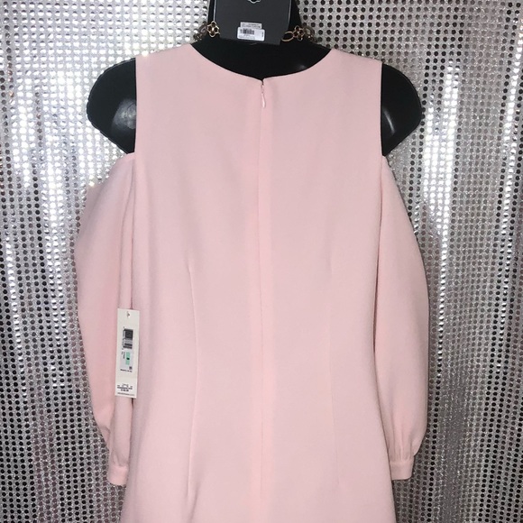 (NWT) #ElizaJ Blush Pink Cold Shoulder Dress - Picture 7 of 8